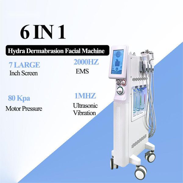 6-in-1-Hydro-Dermabrasionsmaschine Jet Peel Deep Facial Cleansing Skin Care Beauty-Ausrüstung