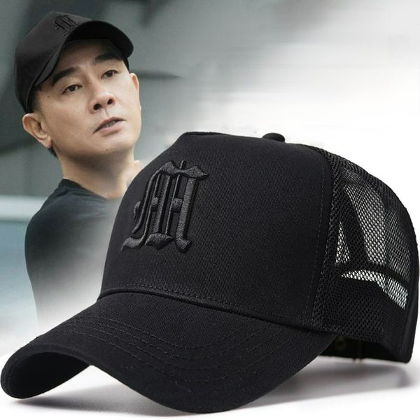 Ball Caps Big Head Plus Size Men's Baseball Cap Summer Sports Hat Hip Hop Hop Haptable Mesh Hat Hat Hat Hard Structure 230704