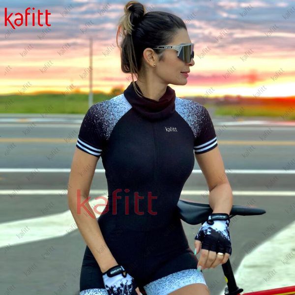 Bisiklet Jersey Setler Bayanlar bisiklet kızı Kafitt gömlek kadınlar takım elbise Siyah Şort Tulumu Macacao Ciclismo Feminino 230705