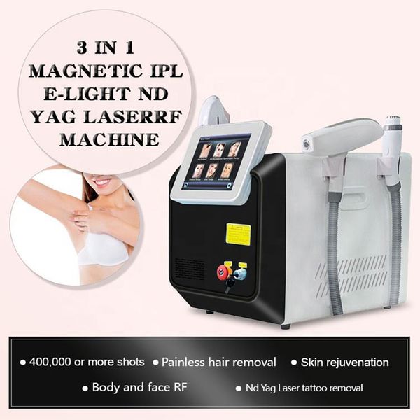 Equipamento de depilação a laser de alta potência opt Elight IPL Tattoo Removal ND YAG Laser Depilation Machine