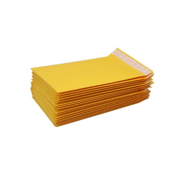 Novos 100 pçs/lotes Bubble Mailers Envelopes acolchoados Embalagem Sacos de envio Kraft Bubble Mailing Envelope Sacos JL1451