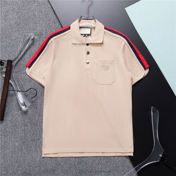 Designer T Shirts Men Polos Modern Trend Luxury Goods com mangas curtas Movimento ao ar livre respirável Men de alta qualidade Men camisa M- 742