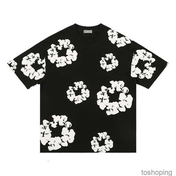 FG Menswear 2023 Frühling und Sommer neue Trendmarke gleicher Schaumstoff Volldruck High Street Hip-Hop Kurzarm-T-Shirt-SetSGQT