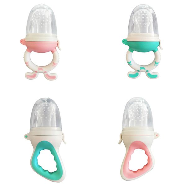 Chupeta de mordedor de frutas para bebês - Higiene bucal segura para meninas de 4 a 12 meses - Alimentador de silicone macio para alívio do mamilo da mordida