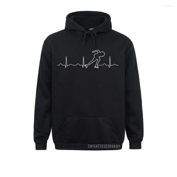 Männer Hoodies 2023 Junge Sweatshirts Eisschnelllauf Herzschlag Harajuku Lustige Nette Skater Liebe Personalisierte Kleidung Langarm