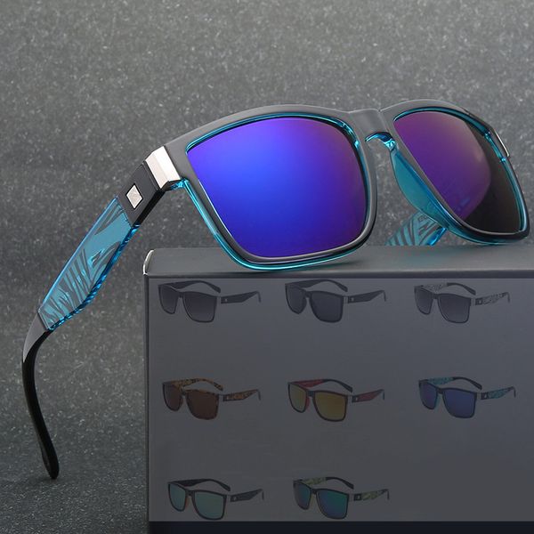 Moda esportes surf óculos de sol armação quadrada óculos de sol beash para homens e mulheres óculos de lentes deslumbrantes qs056 8 cores atacado