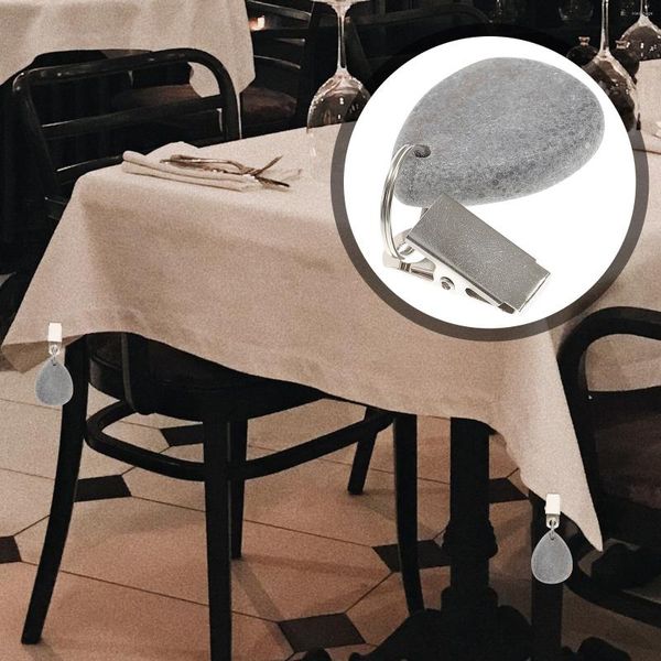 Toalha de mesa Suportes de saia de mesa à prova de vento Pesos de toalha de mesa Acessórios para casa Clipe simples