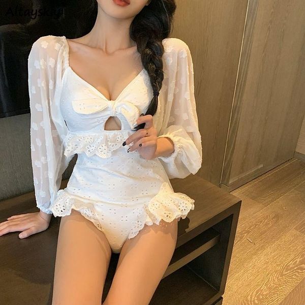 Bademode Coverups Frauen Mädchenhaft Trendy Einfach Sommer Rückenfrei Ins Neu Ausgehöhlt Sexy Koreanischer Stil Gemütliche Mode Süße Junge Urlaub Bf