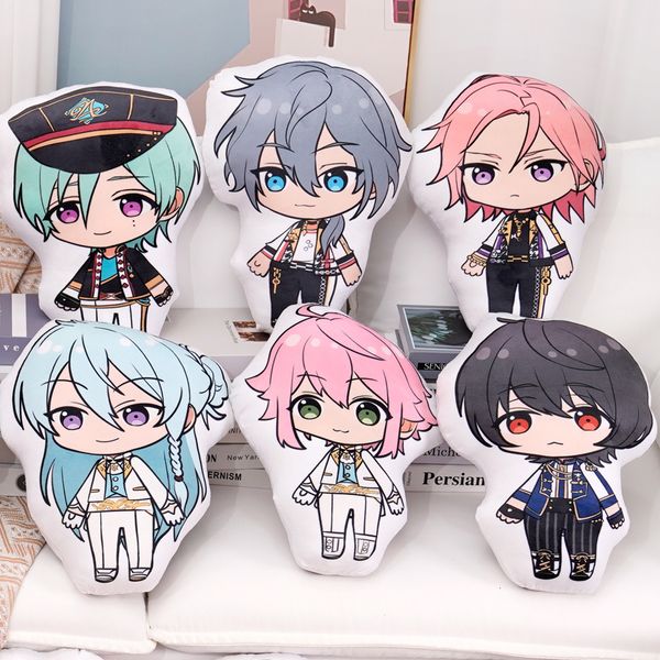 Plüschpuppen 45 cm Ensemble Sterne Cartoons Anime Spielzeug Eichi Sakuma Rei Wurfkissen Cosplay Sofakissen Doppelseitiger Druck Mädchen Fans 230705