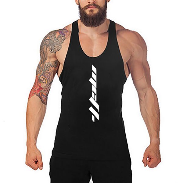 Canotte da uomo Professione Bodybuilding Stringer Canotte Abbigliamento sportivo da uomo Y Gilet posteriore Fitness Uomo Abbigliamento da palestra Camicie senza maniche Canotta muscolare 230704