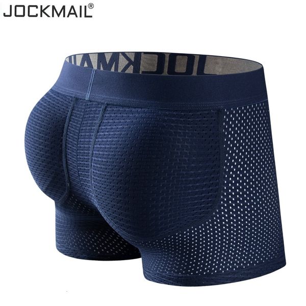 Unterhosen Herren Boxershorts Unterwäsche Stereotyp Hip Lift Atmungsaktiv Body Sculpting Mesh Gesäß Gepolstert Schwamm Gesäß Boxer Fake Ass 230705