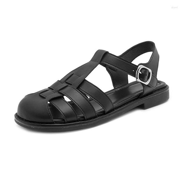 Sandálias Femininas Verão 2023 Designer Sapatos de Plataforma Meninas Cunhas Moda Elegante Festa Romana Senhora Retro Calçado de Praia