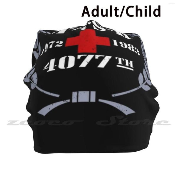 Berretti M A S H 4077Th-Legends Live Forever 1972-1983 Croce Rossa Adulto Bambini Cappello in maglia Berretto da copertura Sport all'aria aperta Mash traspirante