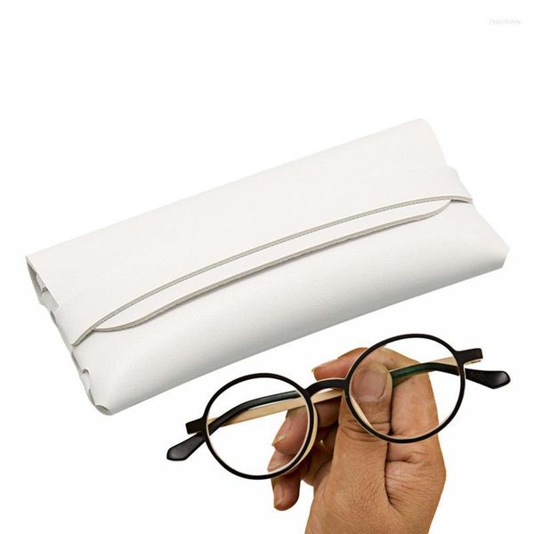 Borse portaoggetti Custodia morbida per occhiali Occhiali da sole in pelle Resistente all'usura Impermeabile e portatile Si inserisce nello zaino tascabile o