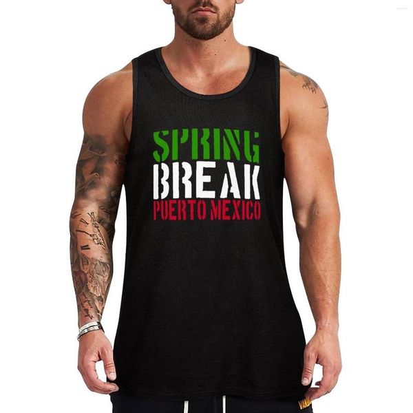 Мужские майки вершины весенние каникулы Пуэрто -Мексика - 22 Jump Street Top Plain Forts Vests Man одежда для спортивного зала мужчина