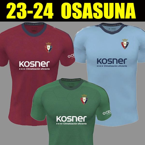 23 24 Osasuna Soccer Jersey Home David Garcia Chimy Avila Camiseta Equipacion Adulto 2023 2024