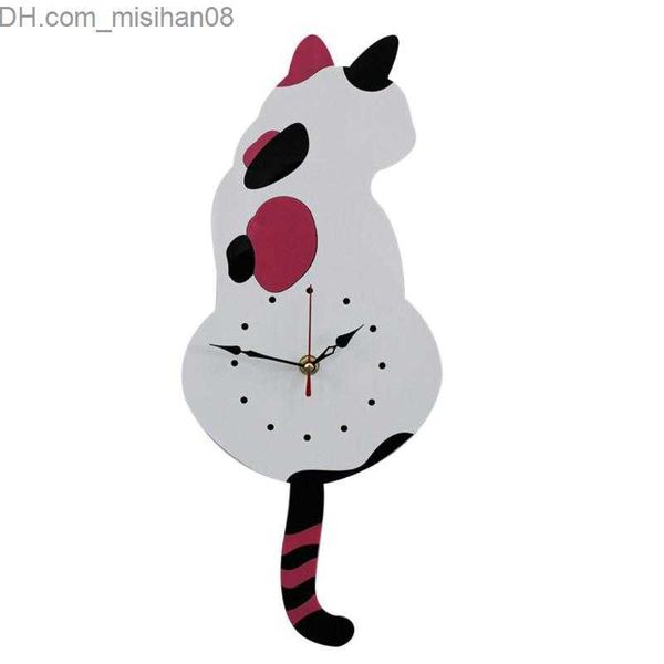 Настенные часы настенные часы мультфильм Акриловый дом украшение гостиной вагтейль кошачьи часы детские творческие Z230706