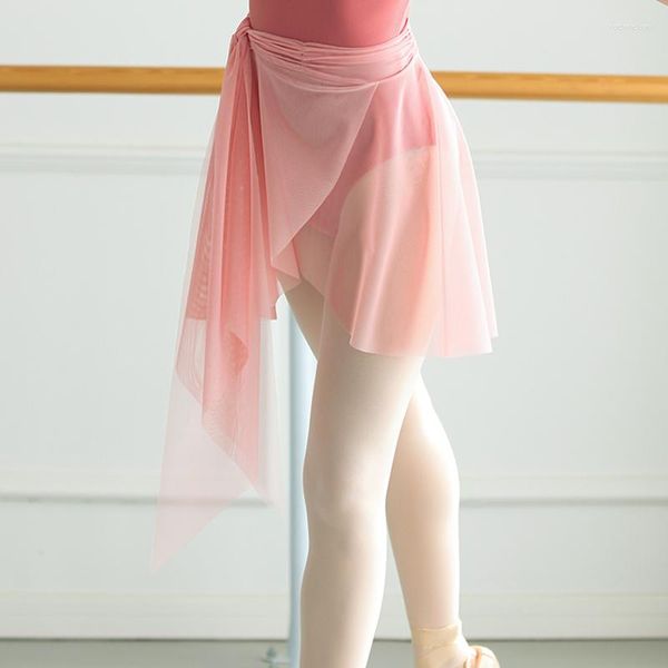 Stage Wear Gonna da balletto Danza per adulti Maglia a vita alta Lirica Contemporanea Costumi Tutu da ballerina asimmetrica