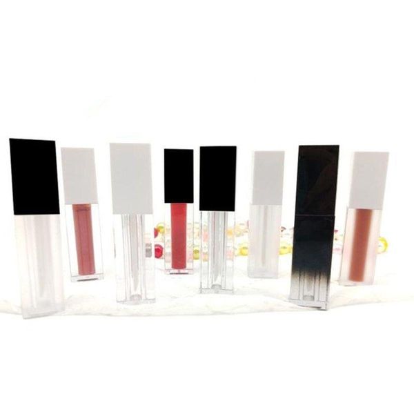 5 ml quadratische leere Lipgloss-Röhrenbehälter DIY Make-up-Werkzeug Kosmetik mattierte transparente Lippenbalsam-Nachfüllflasche F3344 Xjoiv