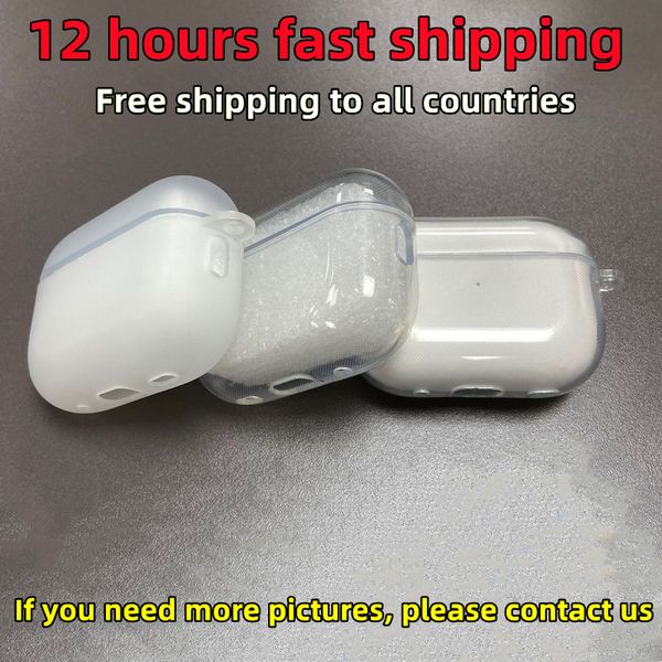 AirPods Pro 2 AirPods için ABD Stok Maks Kulaklık Aksesuarları Bluetooth Kulaklıklar Şeffaf Koruyucu Kılıf AirPod Pro Kulakpodlar 3. Gen2 kulaklık kapağı kapağı