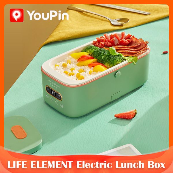 Lunchboxen Taschen LIFE ELEMENT Tragbare elektrische Lunchbox mit Tasche 220 V für verpackte Lebensmittelwärmer Heizung Wärmedämmung Heimreiskocher 230704