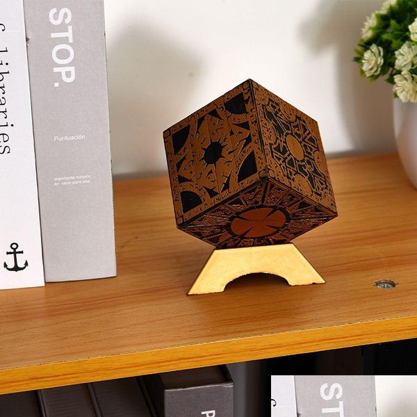 Oggetti decorativi Figurine 1 Hellraiser Puzzle Box Lamento mobile Horror Terror Figure Film Serie Cube Iq Eq Test Giocattoli Bambini Gi Dhlaq