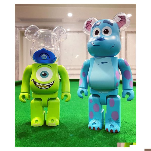 Action Toy Figure 400 Bearbrick Pvc Figure Cosplay One Big Eye Sley Collezioni Bearbricklys 28Cm Giunti Suoni Dhnpb Drop Delive Dhqte