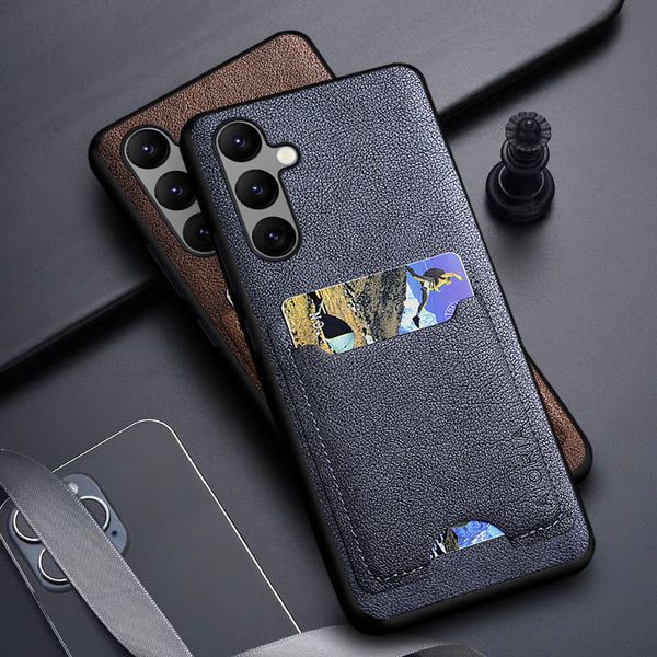 Für Samsung Sam Galaxy A54 A34 A24 Handy Schutzhülle Feines Leder Muster Sleeve