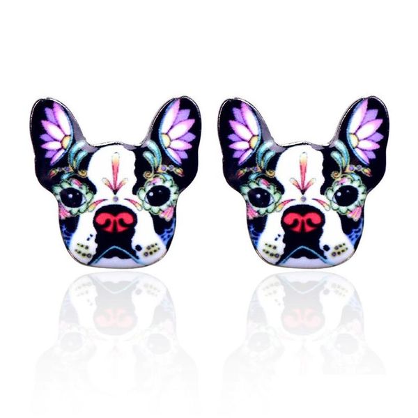 Stud Nette Emaille Druck Hund Ohrringe Für Frauen Colorf Welpen Tier Cartoon Ethnische Mode Schmuck Geschenk Drop Lieferung Dhlfp