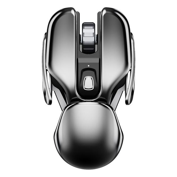 Design sem costura Inphic PX2 1600 DPI 6 teclas Office Home Mute Button Silencioso recarregável Mouse sem fio