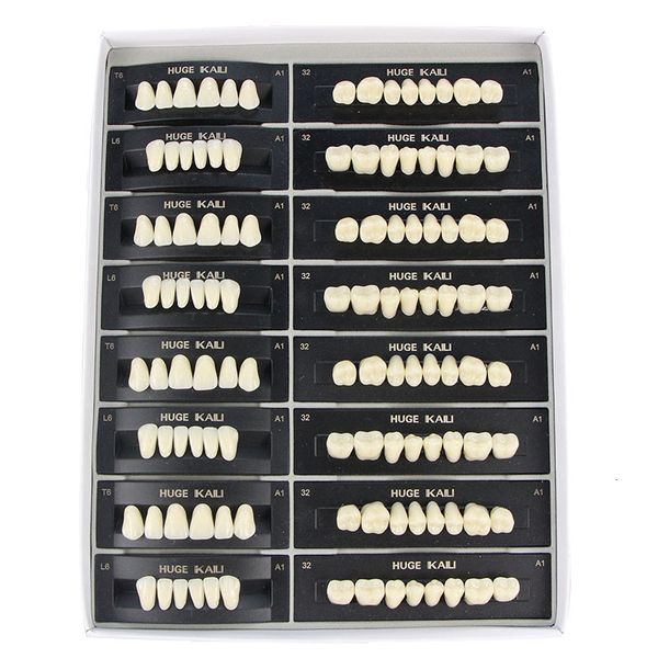 Lupas 4 12 16 conjuntos caixa de resina dental dentes posteriores anterior boca cheia prótese tamanho grande 2 camadas econômica 230704