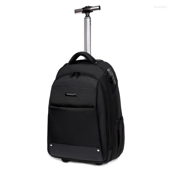 Valigie Trolley da viaggio da uomo Zaino con ruote Borsa con ruote di grande capacità Carry On Borse da viaggio per laptop da lavoro