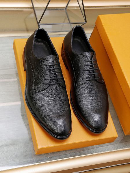 Top Quality 2023 Mens Dress Shoes Brand Formal Designer Flats Uomo Vera Pelle Business Wedding Office Party Formal Oxfords Taglia 38-44