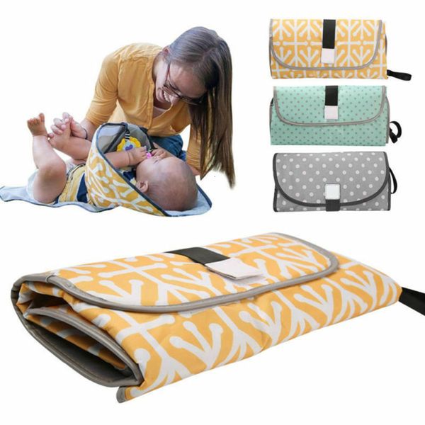 Cambiadores Cubre 3-en-1 Multifuctional Baby Changing Mat Impermeable Portátil Infant Napping Changing Cover Pads Travel Outdoor Baby Pañal Bag 230705