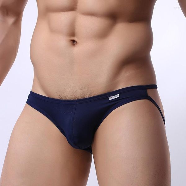 Unterhosen Männer Sexy Slips Shorts Nylon Homosexuell Unterwäsche Freiliegendes Gesäß Weiches rückenfreies Jockstrap BRAVE PERSON