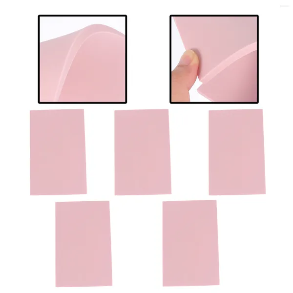 Garrafas de armazenamento 5 Pcs Ferramentas de escultura em madeira Tijolo DIY Material Rosa Dedicado Pilhas artesanais Tpr Selos especiais Acessórios Esculpido