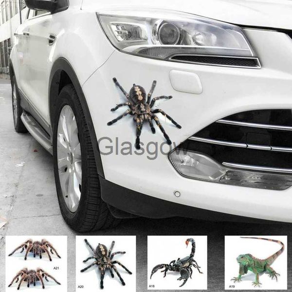 Adesivi per auto Nuovo Adesivo per auto tridimensionale Spider Gecko Simulazione animale Adesivo per coda di auto Modifica realistica Decorazioni creative x0705