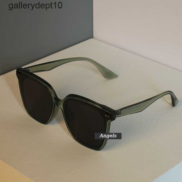 Gli stessi occhiali da sole verdi quadrati di GM, la nuova stella del 2023, gli occhiali da sole anti-ultravioletti a faccia semplice sembrano sottili con grandi