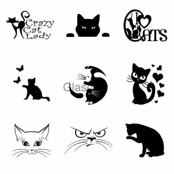 Araba Sticker Araba Sticker Sıcak Satış Komik Pet Kedi Vinil Çıkartmalar Araba Tampon Arka Cam Cihaz Dekorasyonu Çıkartma21cm X0705