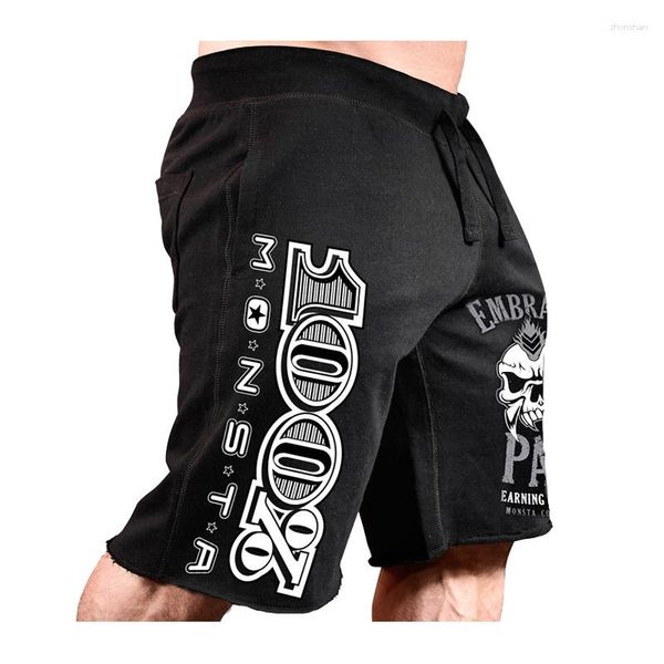 Short Masculino Verão Masculino Esporte Musculação Plus Size Workout Vetement Homme Estampado na Altura do Joelho Casual Short Ete Masculino Szorty