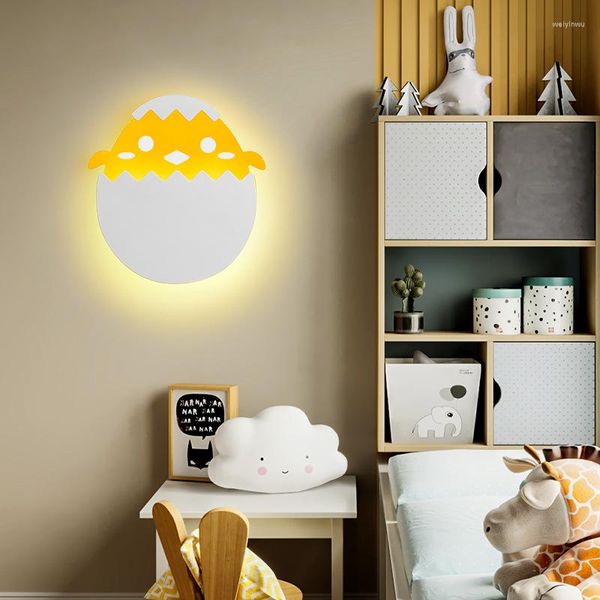 Wandlampen Ankunft Nette Kinder Lampe LED Dinosaurier Ei Form Cartoon Schlafzimmer Nachttischlampe Für Mädchen Junge Baby Kinderzimmer