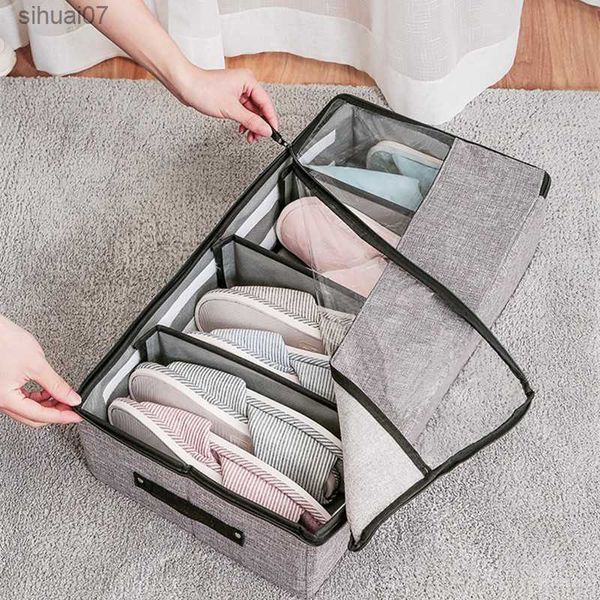 Scatola porta scarpe sotto il letto Organizer per camera da letto Borsa porta scarpe impermeabile in PVC Soluzione portaoggetti sotto il letto Borsa portaoggetti da viaggio L230705