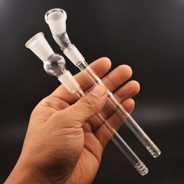 Adaptador de difusor de haste inferior de vidro com tubo de cachimbo de água de 6 cortes nivelado superior adaptador redutor macho para fêmea Lo Pro haste descendente difusa para bong de copo de vidro mais barato