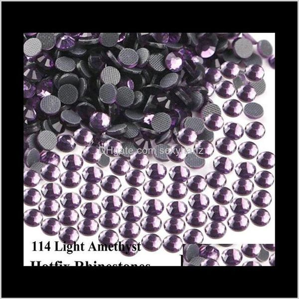 Sewing Notions Ferramentas Apparel Dmc Fix Strass Violetlight Amethyst Flatback Stones For DIY Decorations Or283m