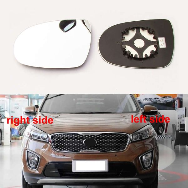 Kia Sorento için 2015 2016 2017 2018 Araba Aksesuarları Dikiz Aynaları Cam Dış Kapı Yan Ayna Lens Isıtmalı