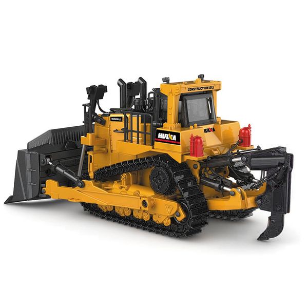 Diecast Model 1/50 Bulldozer High Simulation Metal Crawler Engineering Car Snow Truck Toys For Boys Kids Hobby Collection 230705