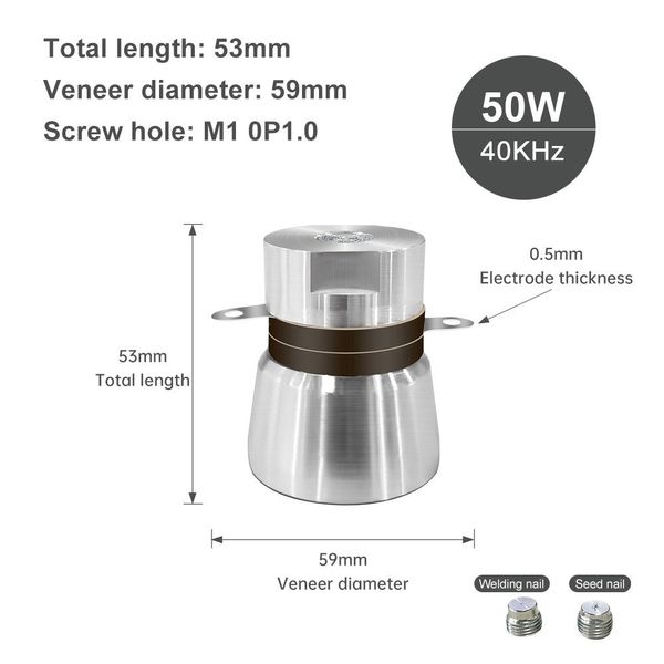 Шторы 4 шт. 40 кГц 50 Вт ультразвуковой преобразователь преобразователь вибратор генератор очиститель для промышленной очистки печатная плата генератора