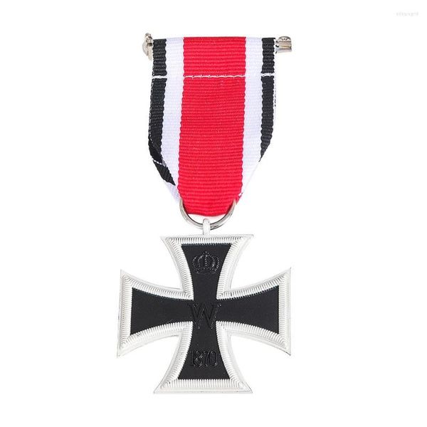 Broches Exclusivos Homens Jóias Copiar Alemanha 1813 Cruz de Ferro 2ª Classe EK2 Prússia Medalha Militar Com Fita Lembrança