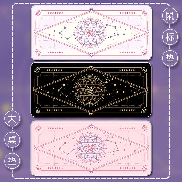 Other Home Garden Magic Star Moon Purple Large Kawaii Girl Gaming Mouse Pad Cute XXL Desk Mat Antislip Water Proof Laptop Accessories 230705