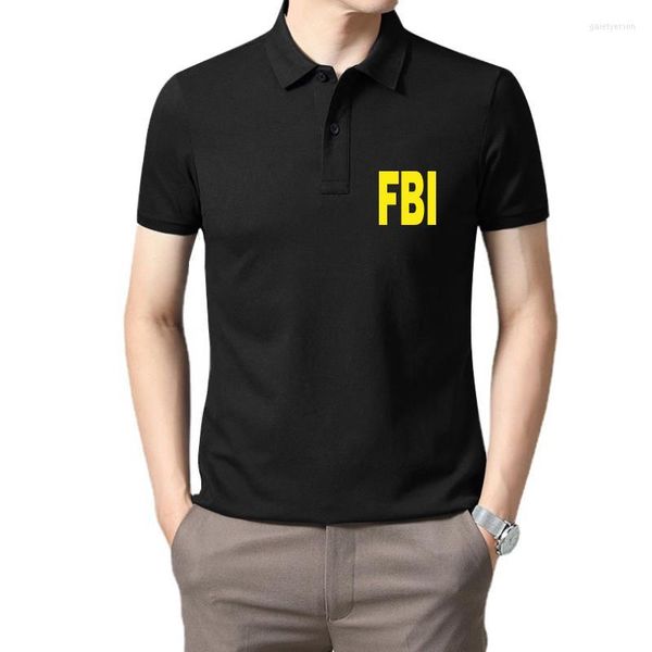 Herren Polos FBI Lustiges Herren-Unisex-T-Shirt Stilvolles individuelles T-Shirt